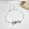 Pulseira de aço titânio preta escura gótica em formato de cobra feminina estilo Ins europeia e americana criativa enrolada pulseira de cobra em 8 pulseira transfronteiriça
