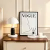 Conjunto de arte preto e branco, luminária de mesa, ornamento de mesa, hall de entrada, sala de estar, rack de TV, decoração suave de alta qualidade, produto de nicho