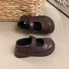 Zapatos Pequeños de Cuero para Niña Estilo Retro Británico Otoño Niña Pequeña Elegantes Zapatos Individuales Infantiles Nuevo Estilo 2026 Zapatos para Niña de Suela Suave