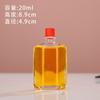 Botella de Vidrio Transparente de 3-50ml para Aceite Esencial, Botella de Aceite de Flor Roja, Botella de Aceite de Masaje, Botella de Aceite Activo para el Hogar, Botella de Aceite Refrescante