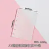 Páginas Divisorias Desmontables A5A6A7 para Cuadernos de Hojas Sueltas, Páginas de Índice Transparentes, Páginas de Recarga para Álbumes, Bolsas de Almacenamiento de PP de Seis Agujeros