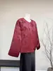[Boa Sorte no Ano do Cavalo] Nova Jaqueta de Algodão Jacquard Chinoiserie Estilo Chinês Ano Novo 2025 Inverno Nova Blusa Casual para Mulheres