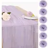 Tecido Decorativo Retrô Francês de Malha de Pérolas Multicor Disponível para Decoração de Pedido de Casamento, Piquenique ao Ar Livre e Fotografia