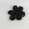 Borla Estéreo Negra Flor de Borlas Hecha a Mano Cuentas de Flor Accesorios de Ropa Florales Zapatos Bolsa Decoración Flores Accesorios DIY