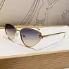 Novos Óculos de Sol Triangulares Cat-Eye para Mulheres, Óculos de Sol Metálicos High-End Fashion Ins Tendência Europeia e Americana para Homens, Proteção UV