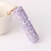Llavero de Botella de Perfume Incrustada de Diamantes Transfronterizo Europeo y Americano, Colgante de Bolso Portátil a la Moda, Llavero al por Mayor