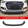 Adequado para 17-20 Audi A3 modificado pá dianteira Audi S3 lábio dianteiro anti-colisão asa traseira asa superior pequeno ângulo surround