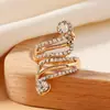 Anillo de joyería transfronterizo moda temperamento diamante anillo de pavo real personalidad femenina aleación pulsera anillo anillo mujeres