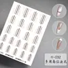 Pegatinas de Uñas Transfronterizas Multiusos Posicionamiento Auxiliares Franceses Transparente Manualidades Múltiples Radios con Líneas Auxiliares Integradas