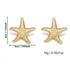 Brincos Pendentes Novos Estilo Boêmio Oceânico com Conchas e Estrelas Cruzados Europeus e Americanos, Brincos de Praia Modernos e Exquisitos