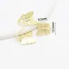 Estilo Antigo DIY Cor de Cobre Fundido Conservador de Cor Ouro Real 18K Borboleta Broche de Lapela Pingente Material para Cinto de Cintura Fivelas Acessórios D160