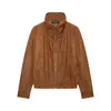 Jaqueta Bomber Feminina Fashionável Nova Estilo Europeu e Americano Transfronteiriço Z 2026 Atacado Gola Alta 6318252