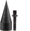 Broca de divisão de madeira Artefato de divisão de madeira Marcenaria Cone de divisão de madeira martelo elétrico doméstico furadeira elétrica manual broca de percussão broca de divisão de água