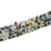 Cadena de grava de cristal de ágata blanca, amarilla, morada y rosa natural con agujero para desmagnetizar, horquilla para el cabello, pulsera, accesorios para las orejas