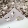 Rhinestones Blancos de Espalda Puntiaguda para Uñas, Deslumbrantes Rhinestones de Vidrio Blancos Transparentes Gruesos Cuadrados Irregulares con Forma de Corazón en Forma de Caramelo de Roca para Decoración de Uñas