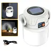 Luz de Camping Solar Fonte de Luz Dupla Display Elétrico Iluminação Lanterna Portátil Recarregável Longa Duração da Bateria Luz para Barraca de Camping ao Ar Livre
