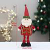 Novas decorações de Natal Boneco de neve retrátil Boneca de tecido Alce Arranjo de janela Papai Noel Decoração Enfeites