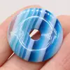 Exquisitas cuentas redondas de piedra semipreciosa natural transfronterizas con medio agujero para hacer joyería DIY accesorios para hacer collares hechos a mano al por mayor