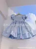 Vestido de Princesa para Niña, Gasa Esponjosa, Modelo Niña Pasarela Vestido de Noche, Dama de Honor, Pequeña Anfitriona, Vestido Rosa de Actuación