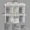 Armario metálico modular 1.1-2.5 m de ancho perchero abierto apartamento pequeño perchas dormitorio columna AA almacenamiento