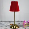 Lámpara de Mesa de Tela Transfronteriza Lámpara de Noche Plegable Estilo Nórdico Lámpara de Mesita de Noche para Dormitorio Lámpara Recargable Lámpara LED de Ambiente Estilo Lujo Ligero
