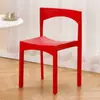 Silla de Comedor Familiar de Plástico Mobius para Uso en EE.UU. Silla Gruesa de Diseñador Dopamina Lujo Ligero Silla Simple con Respaldo