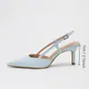 Zapatos de tacón de aguja de lujo de estilo europeo y americano para primavera, simples, de color liso, punta fina, escotados, producto nuevo transfronterizo