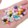 25g ABS Furo Reto Pérola Artificial Estilo Misto Contas Soltas para Pulseira e Colar Artesanais DIY Kit de Materiais para Joias