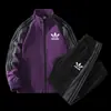 Conjunto de Tres Hojas con Estampado Mismo Estilo de Kevin con Chaqueta con Cremallera a Rayas de Bloques de Color para Deportes al Aire Libre, Chaqueta Unisex con Logo 3D