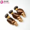 Comercio Electrónico Transfronterizo Fuente de Entrega Falsa Productos de Cabello Humano Ombré de Tres Tonos 1B/4/27
