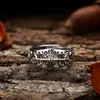 Anillo de plata de ley 925 al por mayor estrella anillo abierto para hombre y mujer plata tailandesa retro joyería personalizada de moda