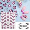 Pegatinas Transfronterizas Nuevas para Arte de Uñas Día de San Valentín Pareja Dulce Amor Rojo y Azul Láser Adhesivo Pegatinas para Uñas