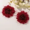 Estilo Deseo Suave y Puro, Elegante Tela de Seda Brillante, Cuerda para el Cabello de Gasa Ligera Rosa DIY, Tocado, Ramillete, Cinturón para Mujer, Accesorios de Flores