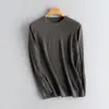 Cashmere 100% Puro Masculino Fino Imitação Fio 68 Gola Redonda Solto Estilo Casual Versátil Malha para Usar por Baixo Outono e Inverno Novo Estilo