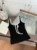 Verano Nuevo Estilo Coreano Dulce Color Contrastante Tirantes Sin Mangas Top Estilo INS Versátil Adelgazante Camisola
