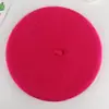 Boina de Lana para Mujer Otoño e Invierno Estilo Coreano Británico Vintage Color Caramelo Invierno Lana Tejida Color Sólido Sombrero de Pintor Beilei