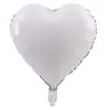 Balão de alumínio em formato de coração, cor sólida, 18 polegadas, para decoração de casamento, festa de casamento, quarto de casamento