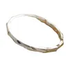 Pulsera de Plata Estilo Bambú para Mujer, Plata Pura, Diseño Abierto, Acabado Mate, Chapado en Plata 9999, Regalo Sólido, Estilo Joven de Moda, Pulsera de Banda Lisa