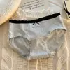 Roupa Íntima 100% Algodão Feminina, Acabamento em Renda de Bolinhas, Confortável e Respirável, Forro Antibacteriano 100% Algodão, Estilo Simples para Meninas Jovens e Estudantes, Calcinha Triângulo
