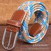 Cinturón Tejido para Hombre, Cinturón Elástico de Lona con Hebilla para Mujer, Cinturón Versátil Casual, Cinturón Táctico al por Mayor