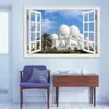 Mezquita comercio exterior más vendido efecto creativo 3D pegatinas de ventana falsa decoración pared sala de estar dormitorio