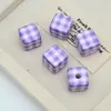 Cuentas Cuadradas de Plaid Acrílico Lindas Materiales para Pulseras Collares Cadenas de Teléfono Bolsas Accesorios Colgantes Hechos a Mano DIY