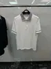 Direto da Fábrica TB Tom Verão Novo Colarinho Tricotado Lapela Manga Curta Simples Casual Confortável Combina com Tudo Camisa Polo