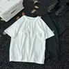Camiseta de Hombre 2025 Verano Nuevo Diseño de Moda Top de Manga Corta Holgado Casual Camisa de Media Manga con Decoración de Botones