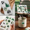 50 Piezas de Pegatinas con Temática del Bosque, Hojas Verdes de Plantas Estilo Bosque, Pegatinas Impermeables para Decoración DIY de Diario y Equipaje, Venta al por Mayor desde Fabricante