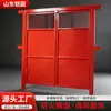 Porta Grelha à Prova de Vento e Fogo Material Q235 Estrutura de Porta de Perfil U Espessada Painel da Porta Seguro Durável Grelha com Topo Arqueado para Mina