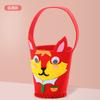 Bolso de mano con forma de huevo de Pascua, bolso de mano con forma de conejo de dibujos animados, bolso de mano hecho a mano para padres e hijos, bolso de dulces para niños