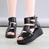 2022 Verão Novo Estilo Plataforma Plataforma Sandálias Romanas Cunha Fishmouth Sapatos Boca de Peixe Sandálias Plataforma