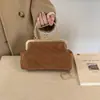 Bolso tipo concha de gamuza 2026 primavera nuevo bolso de cadena con correa de cadena, bolso de mano de cadena para mujer, bolso de hombro, bolso cruzado