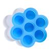 Caja de Suplemento Alimenticio de Silicona de 130g 7-Orificios con Tapa Conservador de Snacks para Niños Bandeja de Hielo Freidora de Aire Olla a Presión Vaporera de Huevos